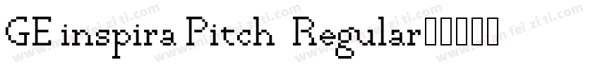 GE inspira Pitch  Regular字体转换